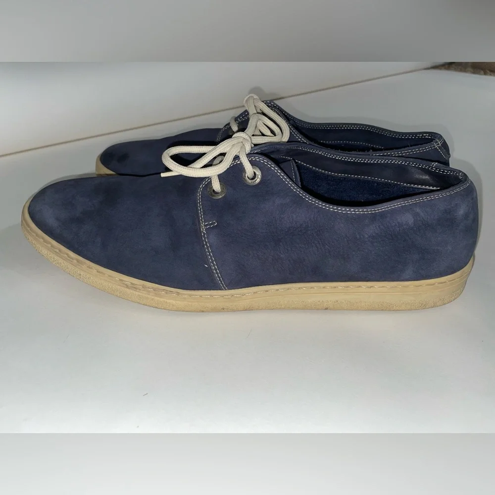 Vintage Salvatore Ferragamo Navy Blue Sneakers Size 12D - Picture 2 of 15